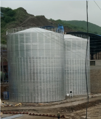 莺歌海镇粮食钢板仓的安装全过程不用热焊接