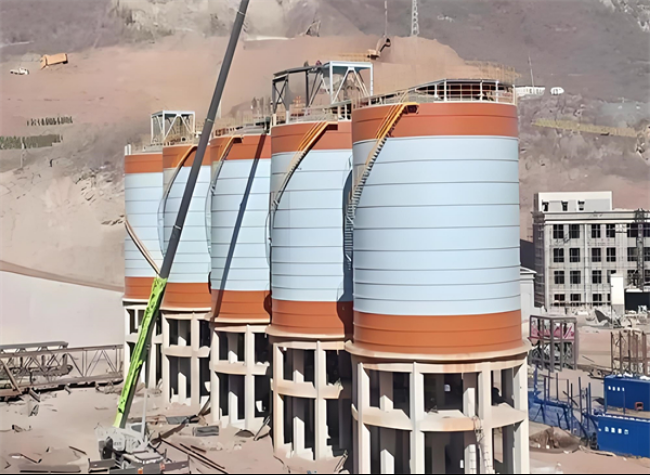 莺歌海镇高架钢板仓